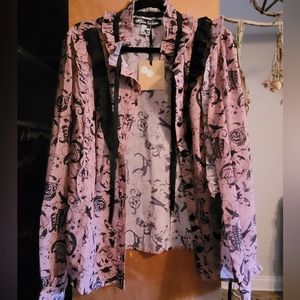 Spin Doctor witchy gothic blouse